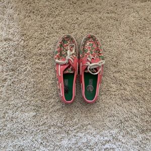 pink sparkly sperrys